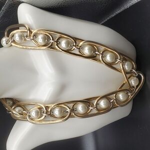 Erwin pearl chunky heavens paradise caged necklace vintage rare N2716